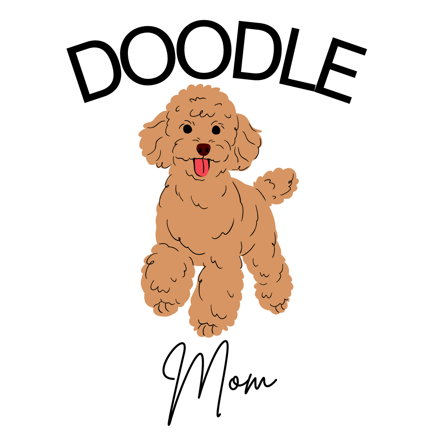 T-Shirt mit Hundemotiv "Doodle"