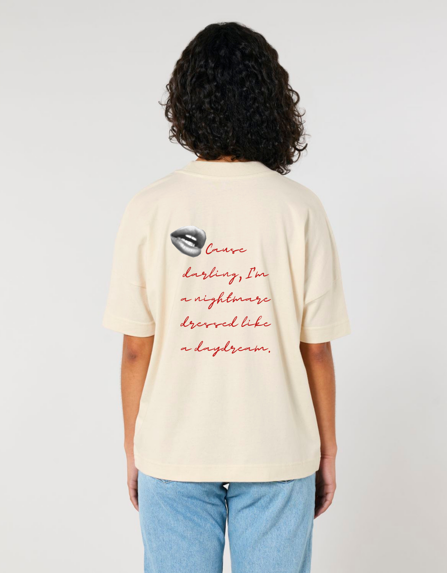 Reputation T-shirt "Nightmare" in Beige