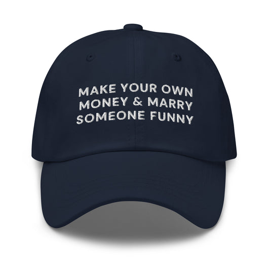 MAKE YOUR OWN MONEY Baseball Cap Navy