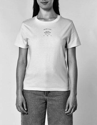 Pilates T-Shirt aus Bio-Baumwolle in Beige - CASA LA FOCA